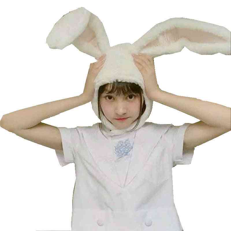 Girls Rabbit Headband, Plush Ears Hoops Bunny Headdress