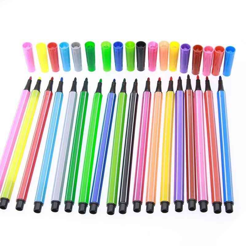 Conjunto de lápis aquarela para desenho infantil, papelaria e desenho animado - 12 cores