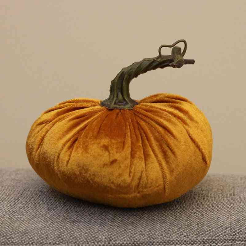 Pumpkin Shaped, Soft Silky Plush And Fully Stuffed Toy For Decor