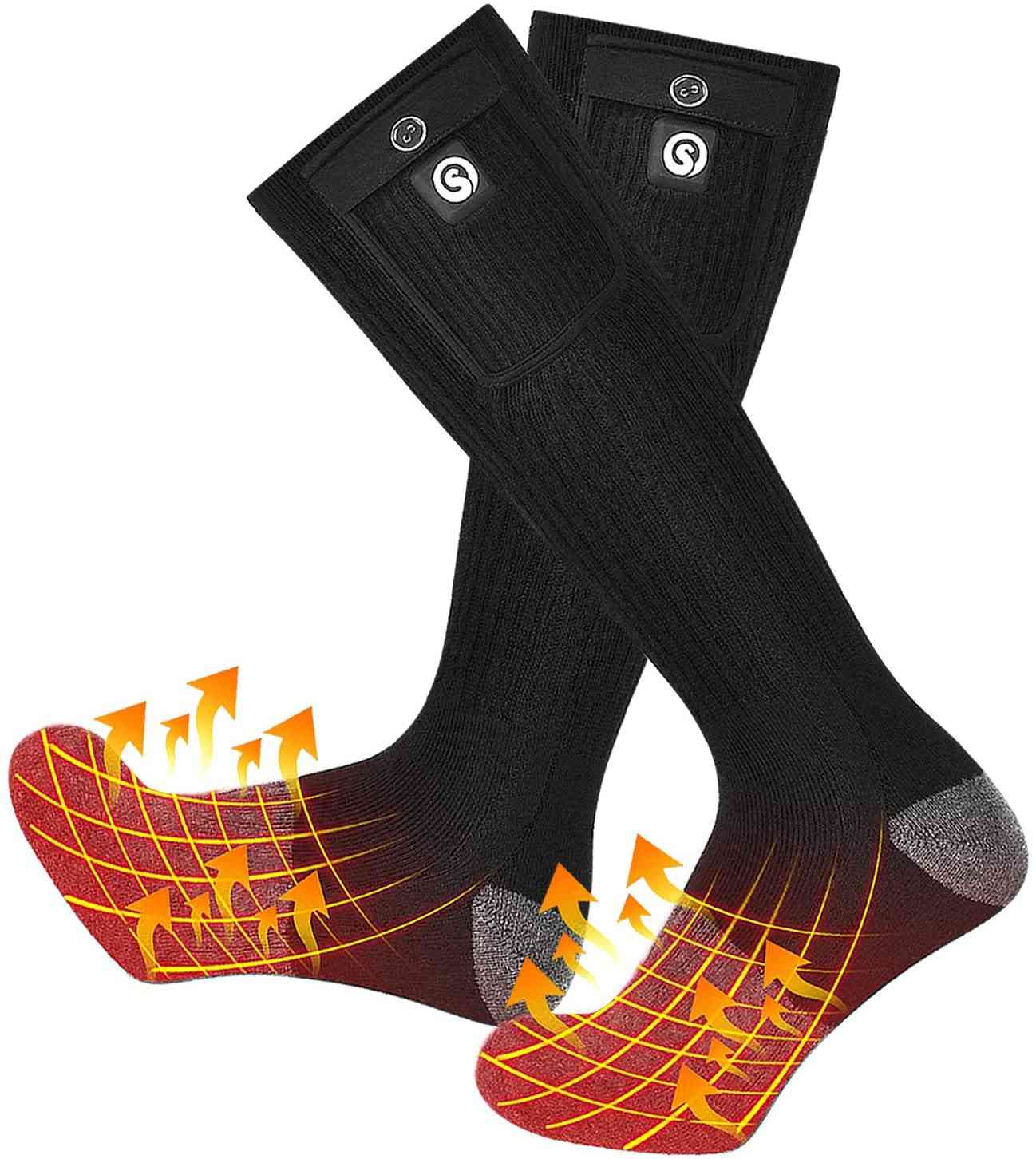 Foot Thermal Heated Socks With Rechargeable Battery/men