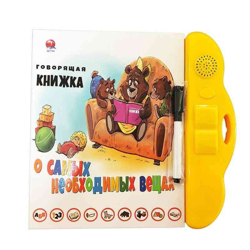 Juguetes de aprendizaje para bebés, máquinas de lectura del alfabeto ruso para niños, aprende inglés, libro educativo para tabletas para niños (xy0928)