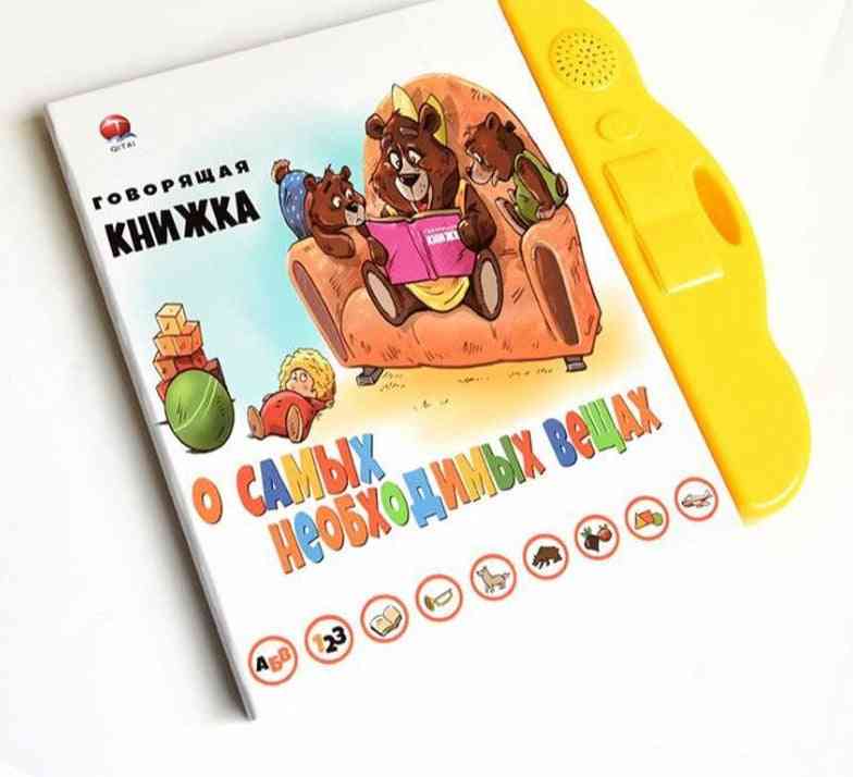 Juguetes de aprendizaje para bebés, máquinas de lectura del alfabeto ruso para niños, aprende inglés, libro educativo para tabletas para niños (xy0928)