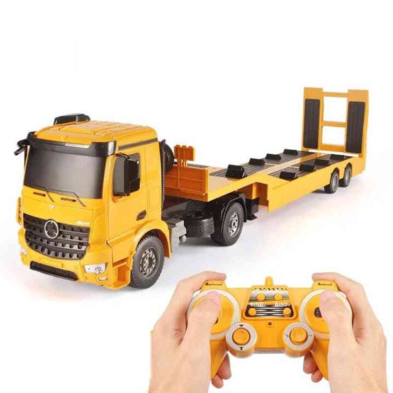 Flatbed Truck Trailer-electric Remote Control Engineering Toy