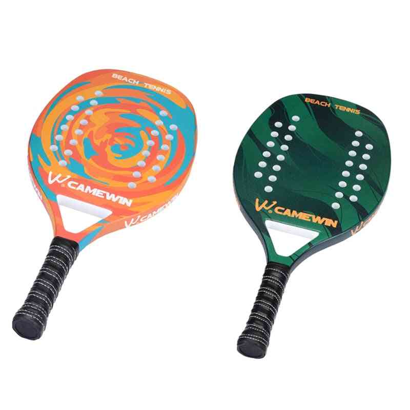 Carbon Fiber Grip And Soft Face Paddle Racquet With Protective Cover