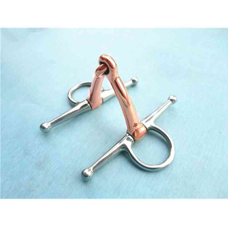 Stainless Steel Full Cheek Snaffle Bit With Copper Mouth