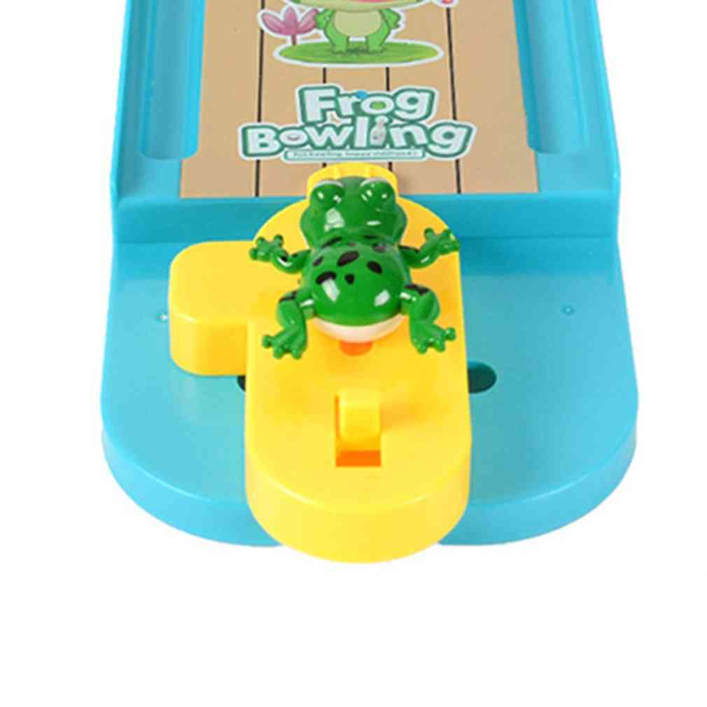 Jeu de société de puzzle pour enfants - jouets interactifs de jeu de plateau en marbre mini bowling -