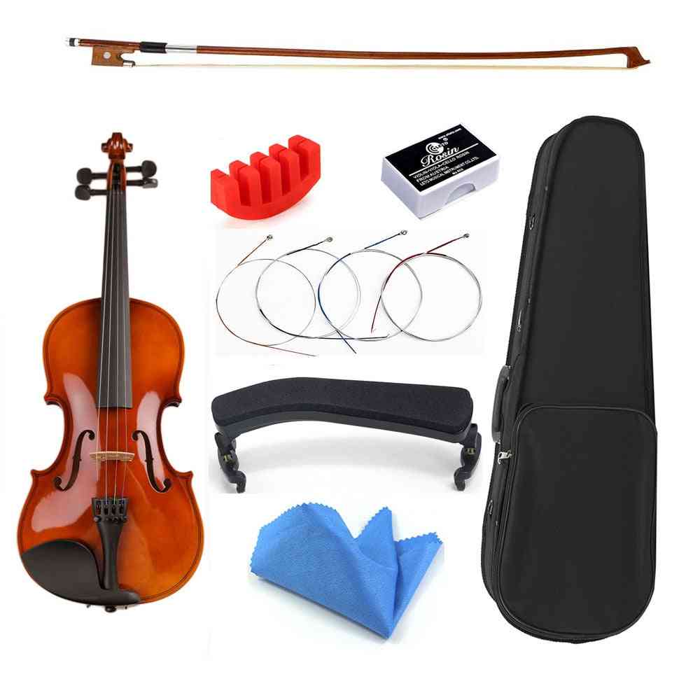 Basswood Handmade Violine And Accessories For Beginner Students