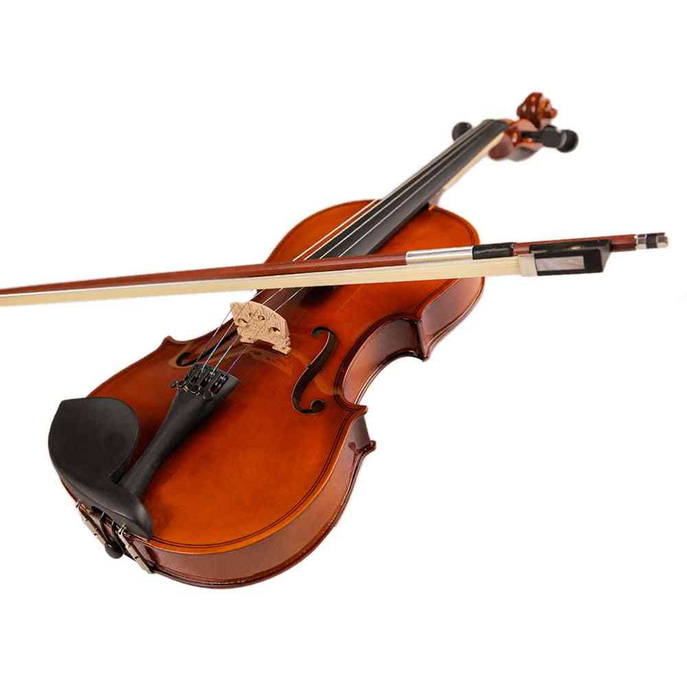 Dimensioni 1/8, 1/16 con custodia per archi, spalliera per violino in legno di basso per studenti principianti