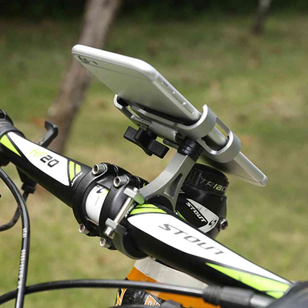 Alumínium ötvözetű kerékpáros telefon és GPS tartó tartó