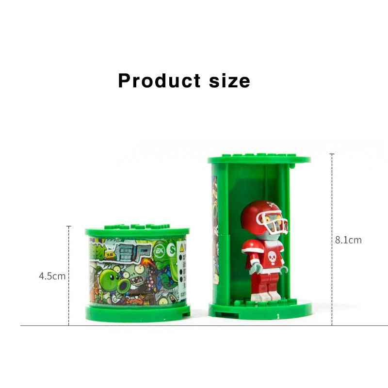 Plants Vs Zombies Action Figures-blind Box Building For