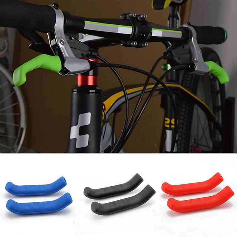 Poignée de frein de vélo poignées de vtt en silicone, guidon de vélo housse de protection anti-dérapant vélo