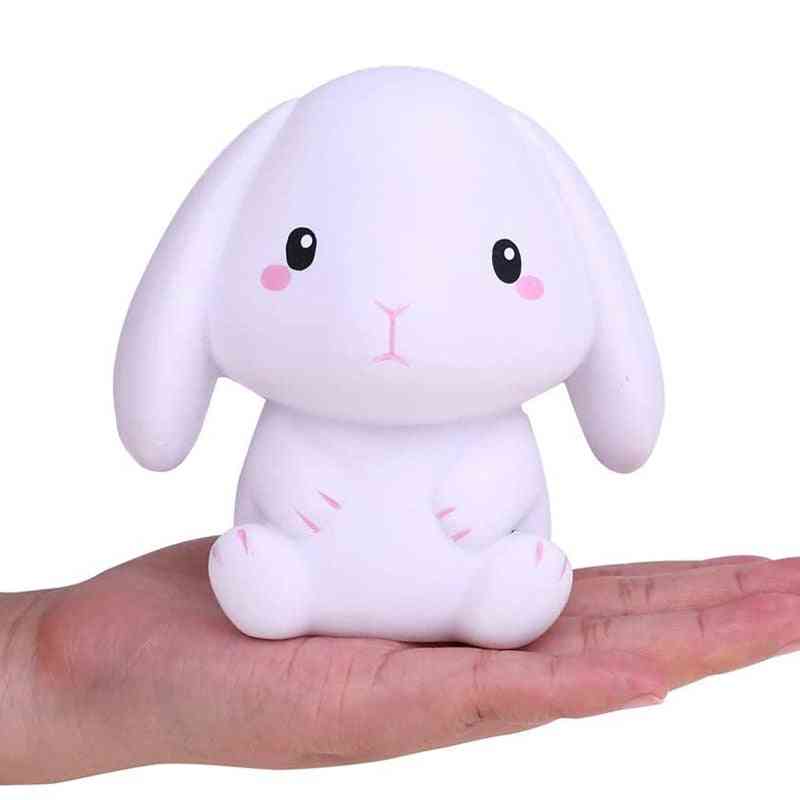 Iso kani squishy - söpö eläin squishies, kerma tuoksuva hitaasti nouseva luova pehmeä purista stressin lieventäminen hauska lapsi lelu lahja (satunnainen kani)