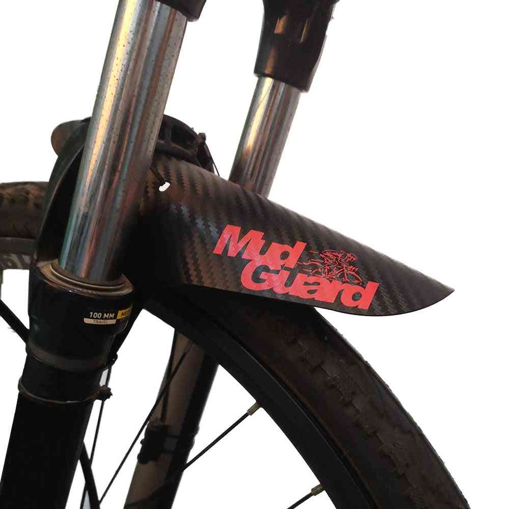 Guardabarros de fibra de carbono para ruedas de neumáticos delanteros / traseros coloridos, equipo de reparación de ciclismo de carretera de bicicleta de montaña mtb