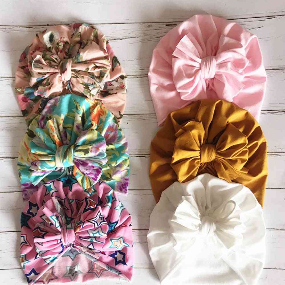 Fashionable Cute Baby Turban-floral Bowknot Head Wraps