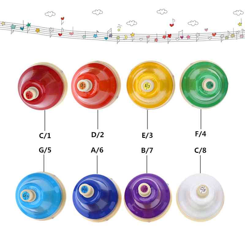 8 Note Hand Bell Musical Instrument Set For