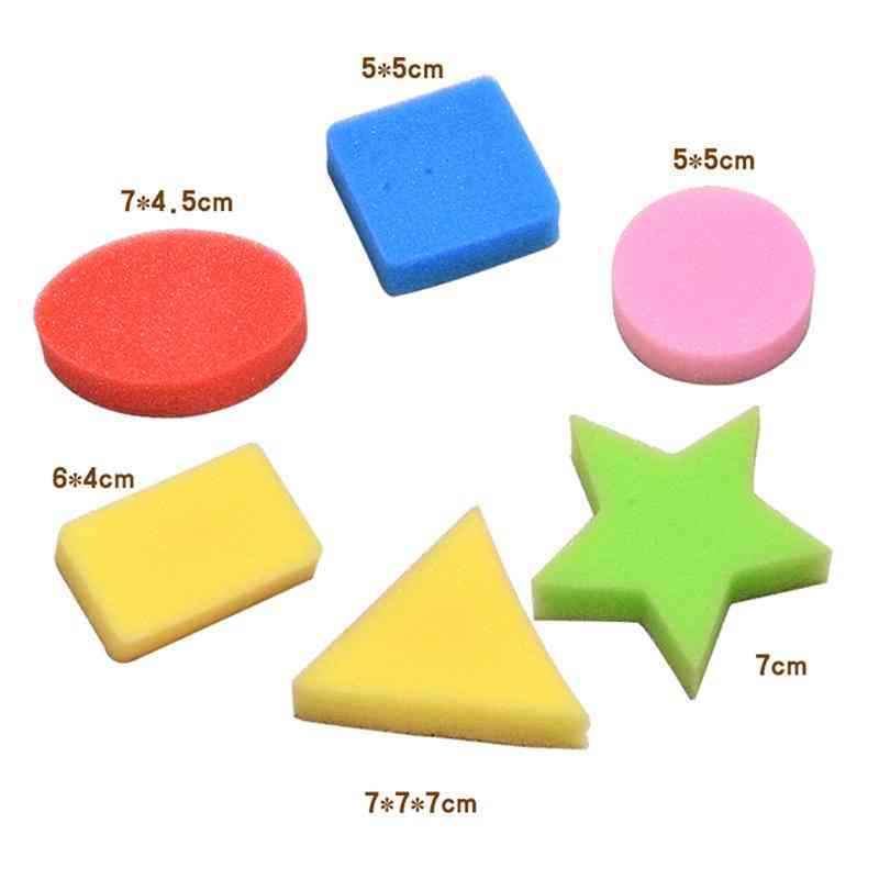 Star / Square / Rectangle / Circle - Drawing Template Craft Sponges