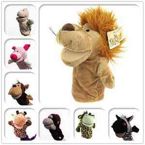 Enfants Animal Marionnette À Main Nouveauté Chien Mignon Singe Lion Muppet Enfants Jouet Cadeau - Lion