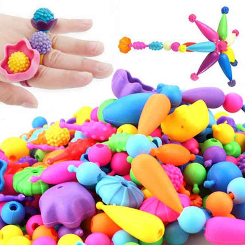 Perler piger legetøj, kreativitet håndarbejde børn håndværk børns armbånd - håndlavede smykker