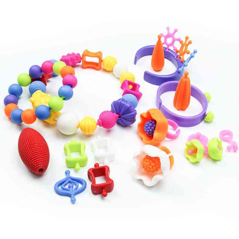 Perler piger legetøj, kreativitet håndarbejde børn håndværk børns armbånd - håndlavede smykker