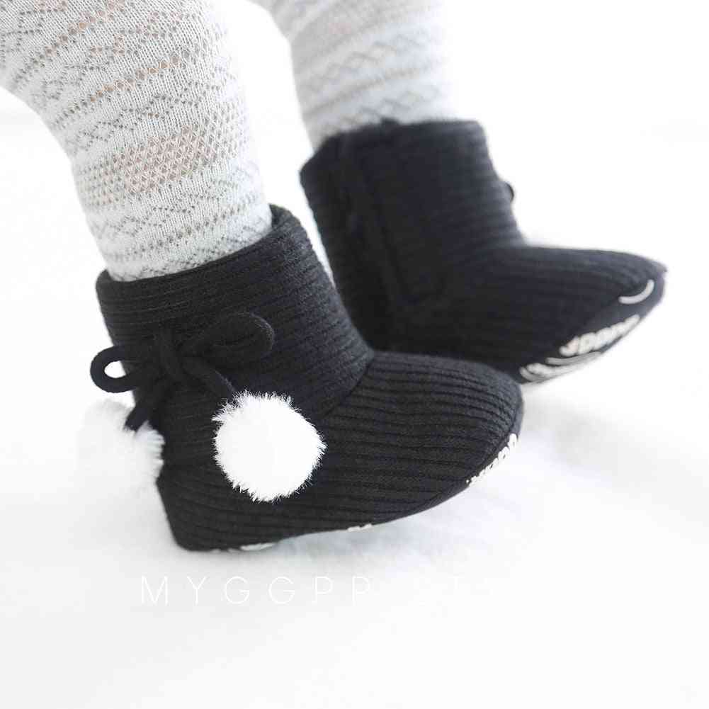 Winter Walk Shoes Boy &, Soft Sole Snow Boots