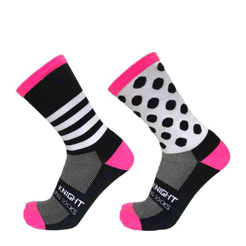 Stripe And Dot Pattern Sports Socks