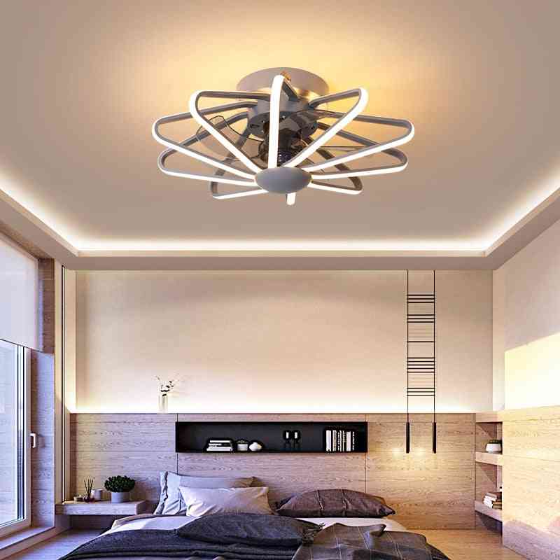 Led Ceiling Fan With Lights, Remote Control Ventilator Lamp