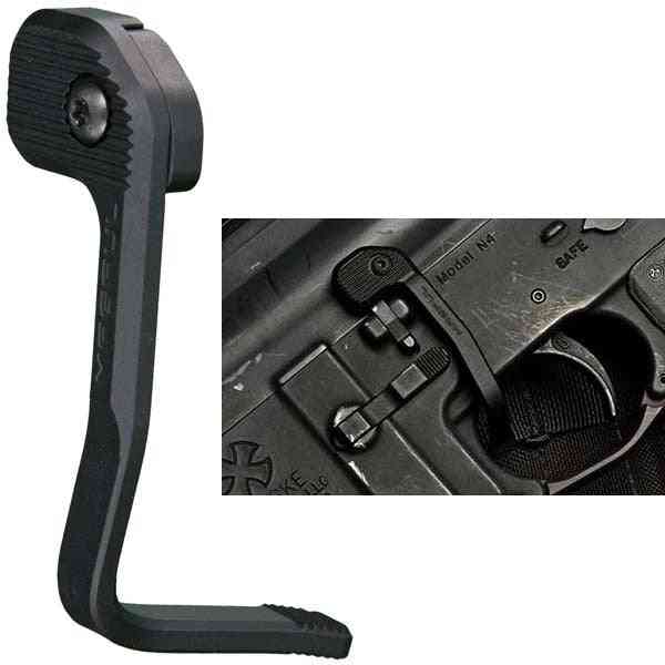 Tactical Enhanced Bad Lever Map Bolt, Catch Extender Release Lever, Ambidextrous Mount-on Side Plate