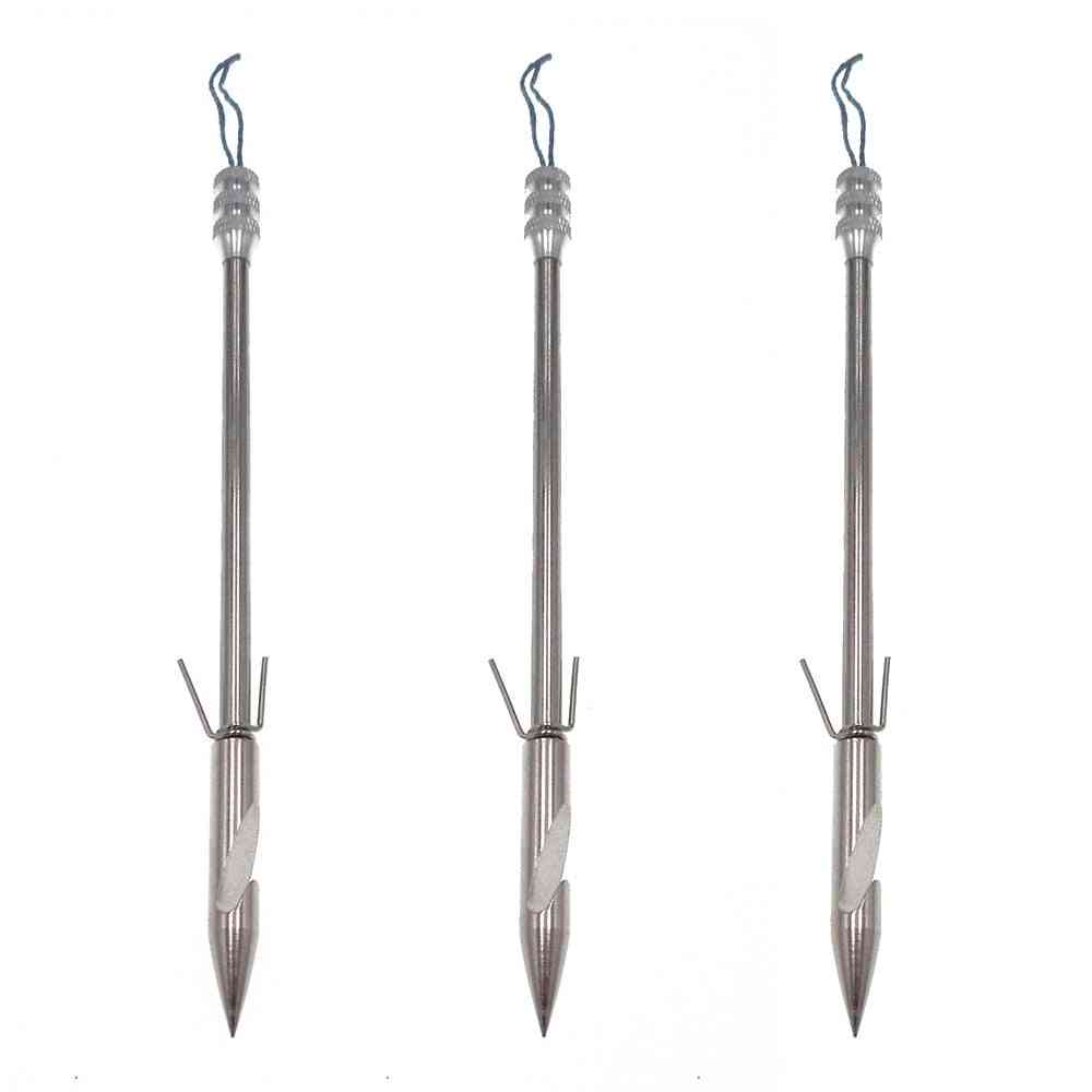 Freccette da pesca in acciaio inossidabile, catapulta a fionda per punta da pesca, punte di freccia per tiro con l'arco
