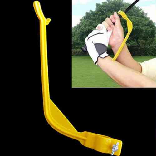 Leagăn de golf, antrenament de leagăn, instrument de ajutor pentru încheietura antrenorului, alinierea gesturilor de control (galben)