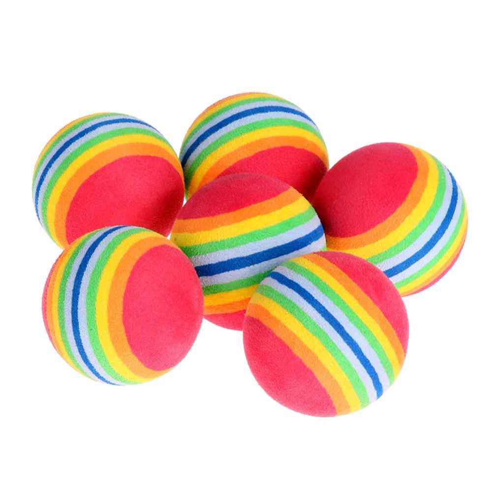 Colorful Rainbow Golf Balls For Indoor Practice For Beginners
