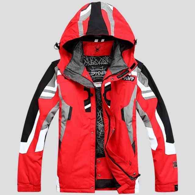 Men Winter Hooded Warm Parkas Waterproof Snow Jacket For Hiking, Camping, Skiing, Outdoor