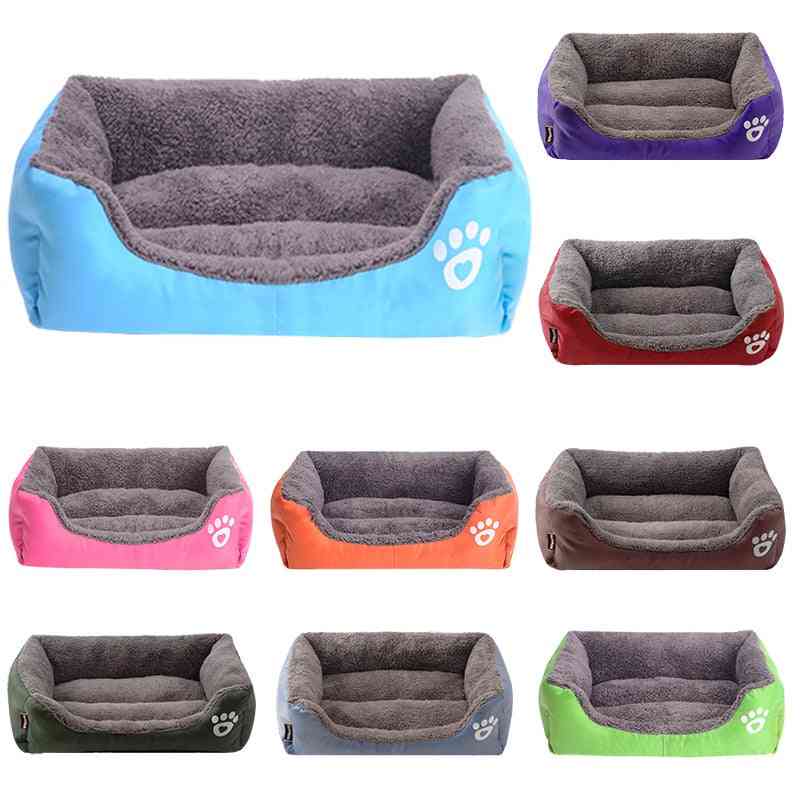 Waterproof Cozy Dog Bed, Soft Fleece Nest Baskets For Pets