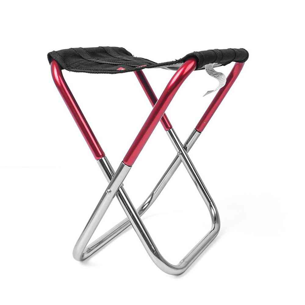 Outdoor Foldable Fishing Chair, Portable Folding For Camping, Picnic With Bag