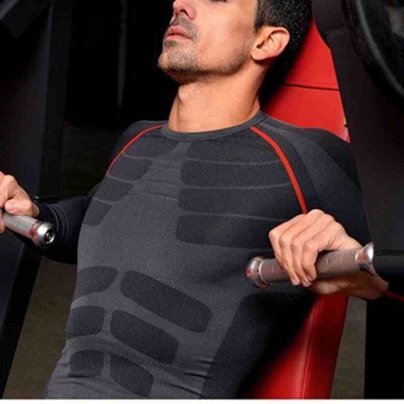 Men Compression Base Layer Tight Top Shirt, Under Skin Long Sleeve Sports Gear