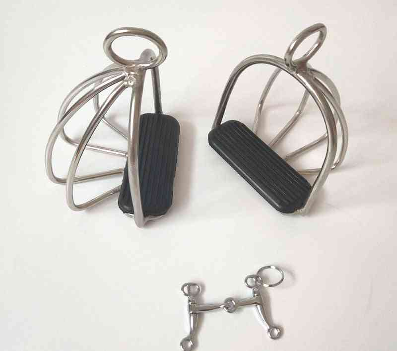 Stainless Steel Safety Horses Pedals, Riding Equipment