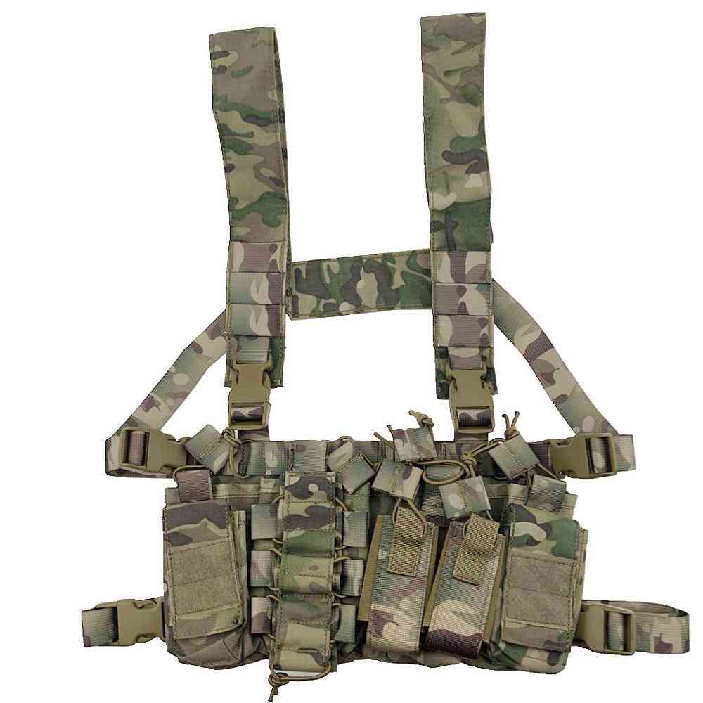 Tactical Chest Rig Bag-with Radio Harness-military Vest