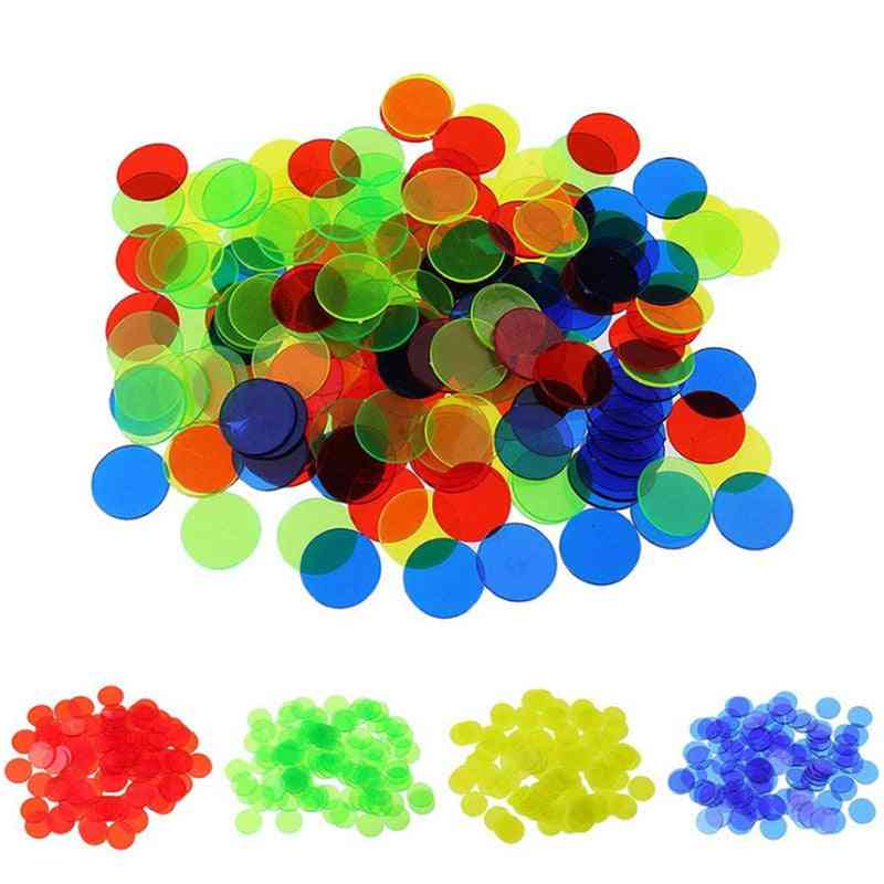 Jetoane de plastic pentru jetoane de poker, markere de bingo pentru familie distractivă, carnaval de club, joc de bingo