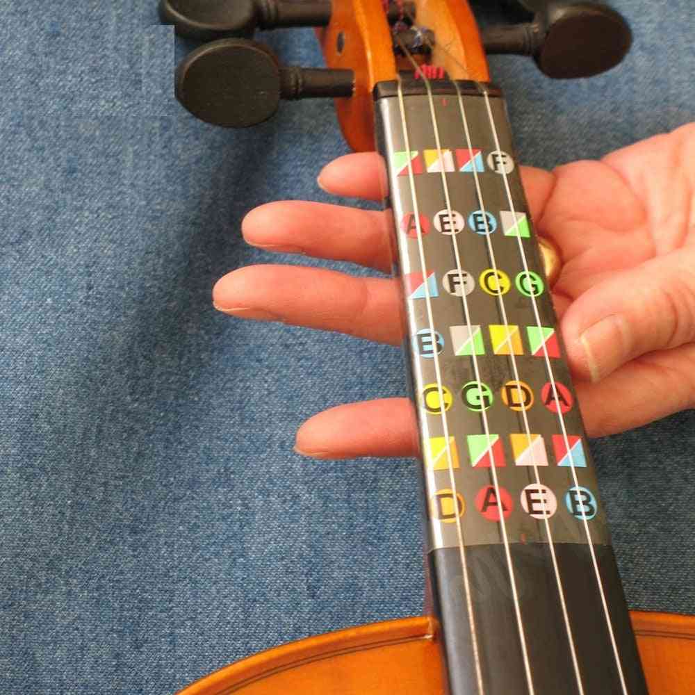 Violin Beginner Learning Tools, Fiddle Fingerboard Chord  Note Stickers, Fret Markers Labels