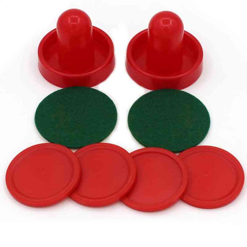Mese de jocuri pentru hochei air hockey pentru petreceri acasă, înlocuire divertisment, accesorii împingător (roșu)