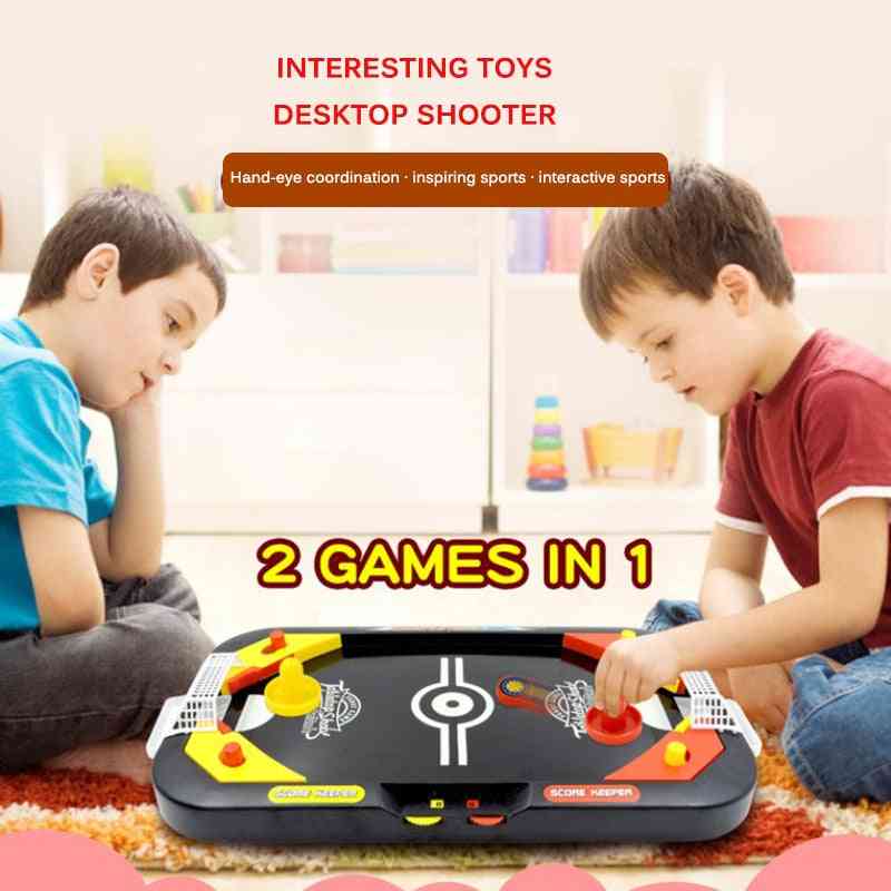 2-in-1 Mini Hockey Table Game-indoor Toy