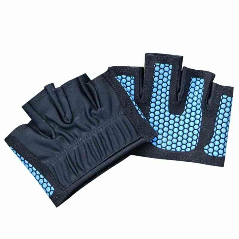 Unisex Half Four-finger, Non-slip Fitness Gym Gloves/women
