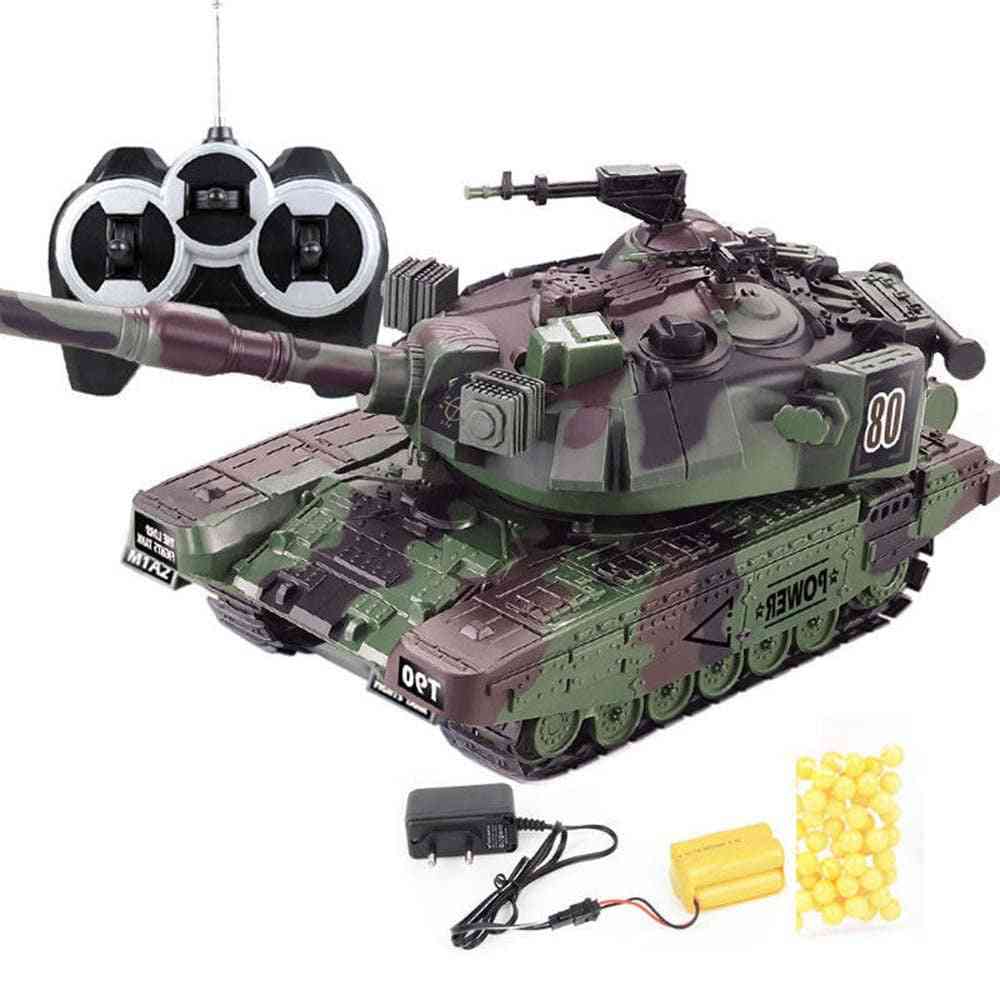 Military War Rc Battle Tank Interactive Remote Control Toy Car With Shoot Bullets