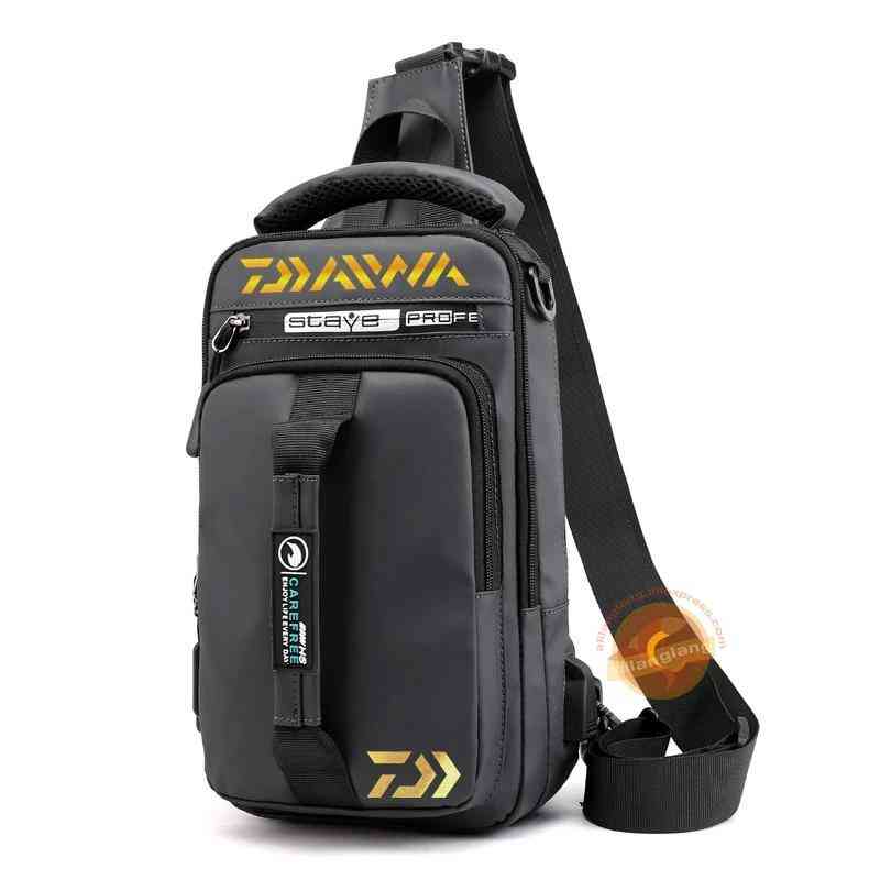 Men & Women Single Shoulder Fishing Bags, Waterproof  Multi Function Backpack