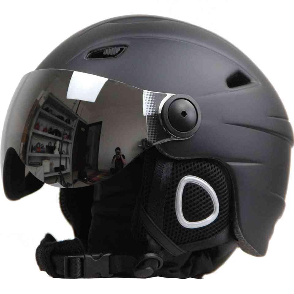 Adjustable & Ultralight Sports Skiing Helmets With Goggles