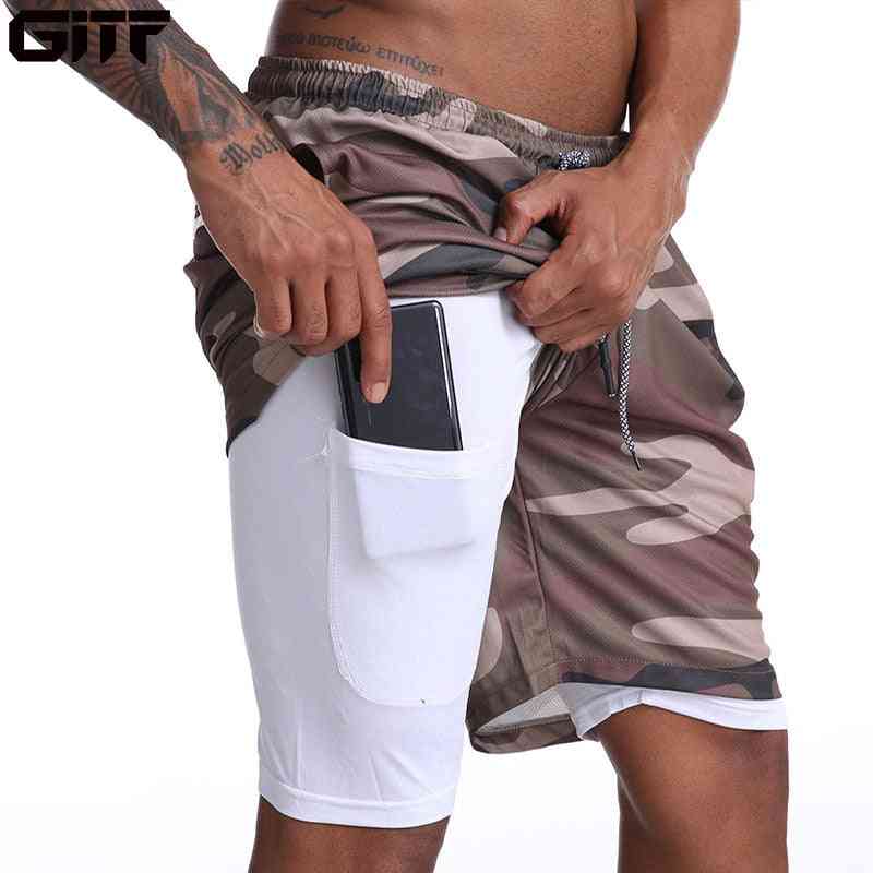 Quick Dry Men Sports Active Shorts With Longer Liner