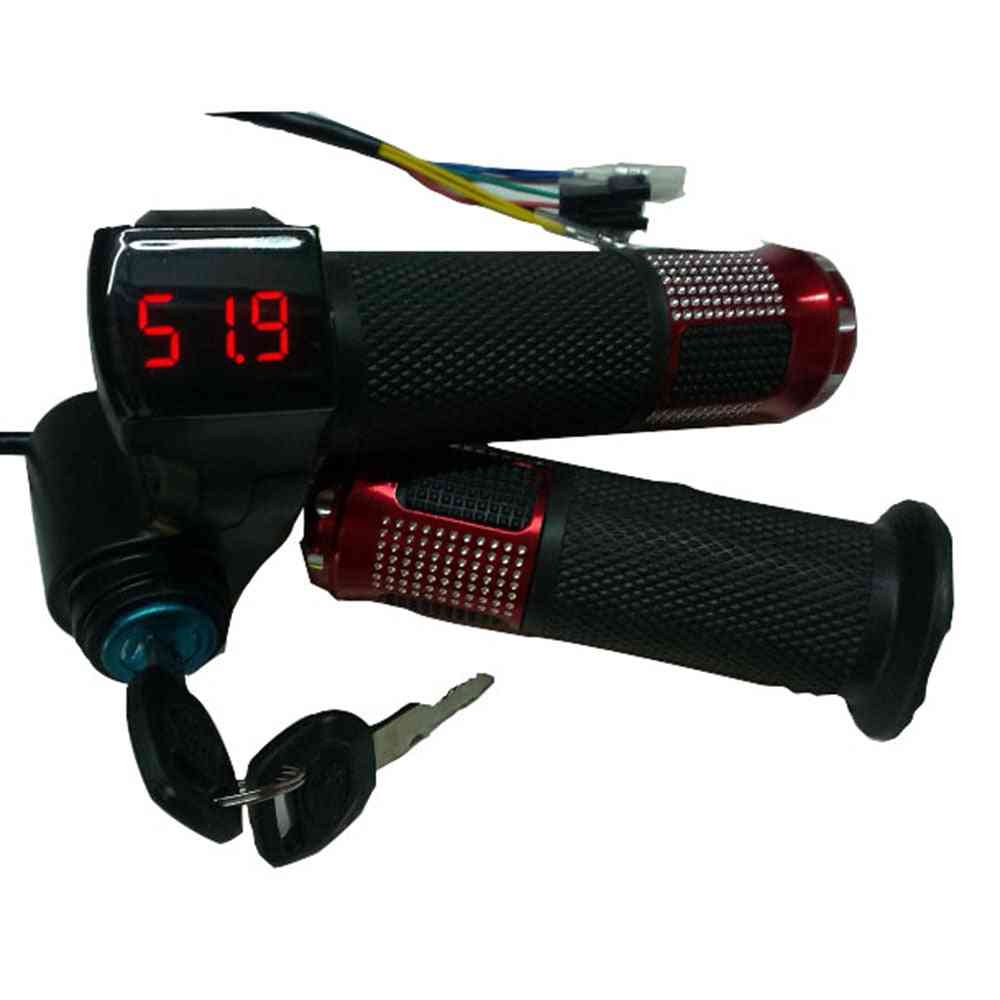 Ebike Throttle With Digital Voltage Diplay And Lock