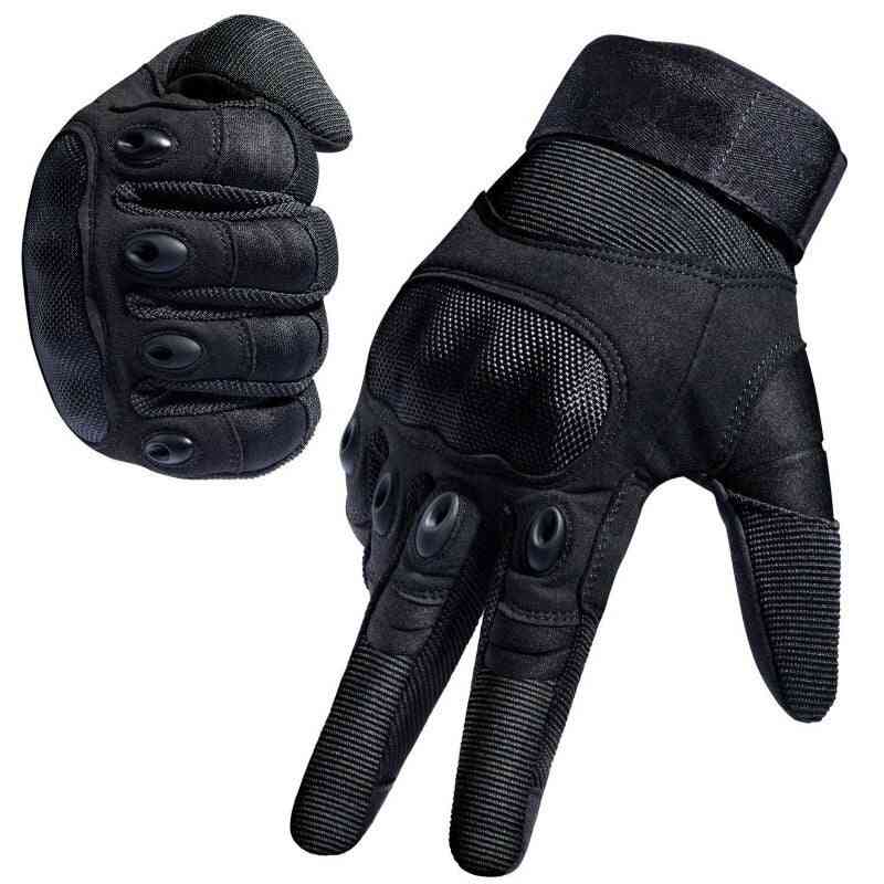 Touch Screen, Hard Knuckle Full Finger Gloves For Hunting, Riding Motorcycle, Cycling