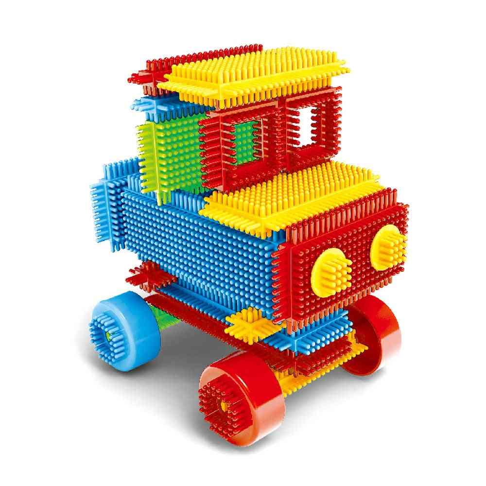 детска форма на четина 3d строителни блокове плочки строителни дъски играчки за деца