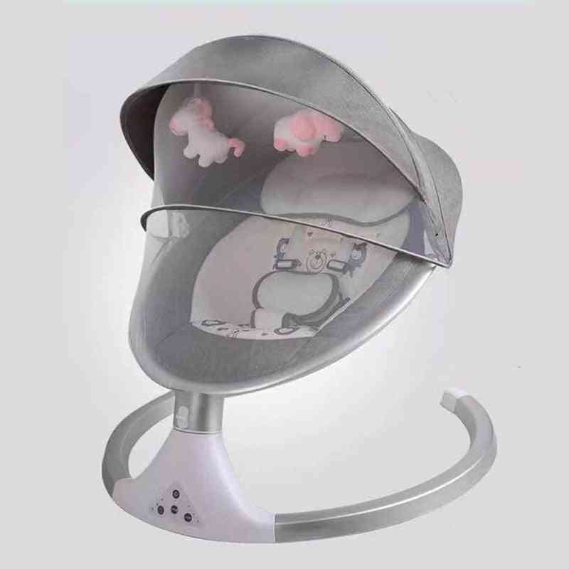 Baby elektrisk gungstol Bluetooth fjärrkontroll artefakt, nyfödd baby sova korg med musik