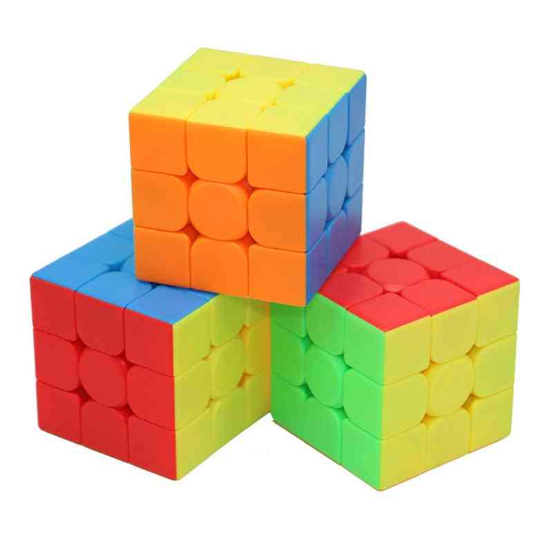 Enfants sans autocollant wca compétition professionnelle vitesse cube puzzles jouets éducatifs magiques